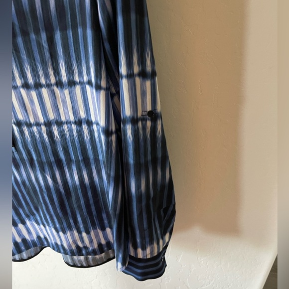 Vince| Silk Ombre Striped Long Sleeve Blouse, Size 8••• - Picture 6 of 14